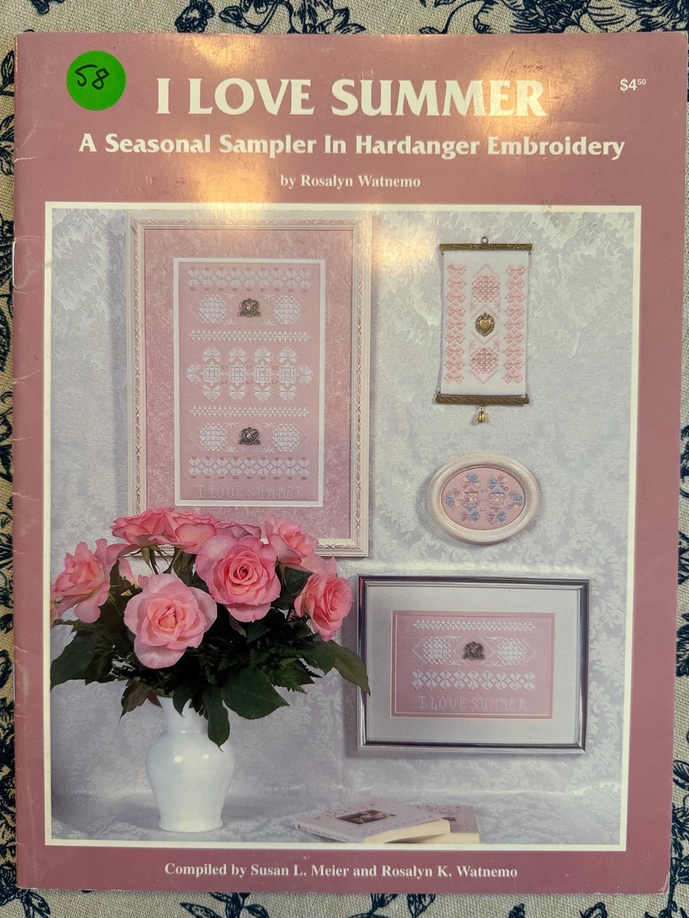 I Love‎ Summer Sampler In Hardanger Embroidery Booklet-By Rosalyn Watnemo Vint